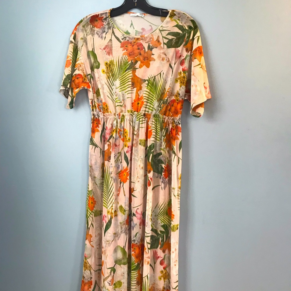 Zara sheer OS dress